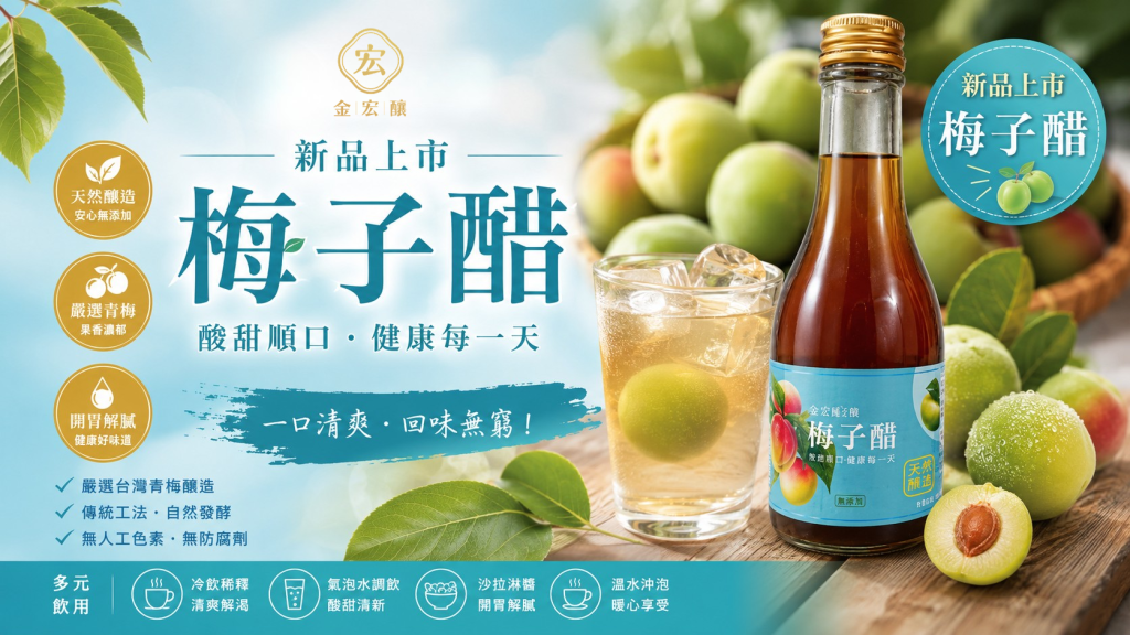 梅子醋新上市!